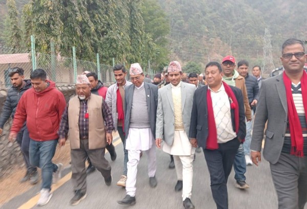 मन्त्रीको दोलखा भिजिट : सडक पुर्वाधारलाई झण्डै डेढ अर्ब बजेट