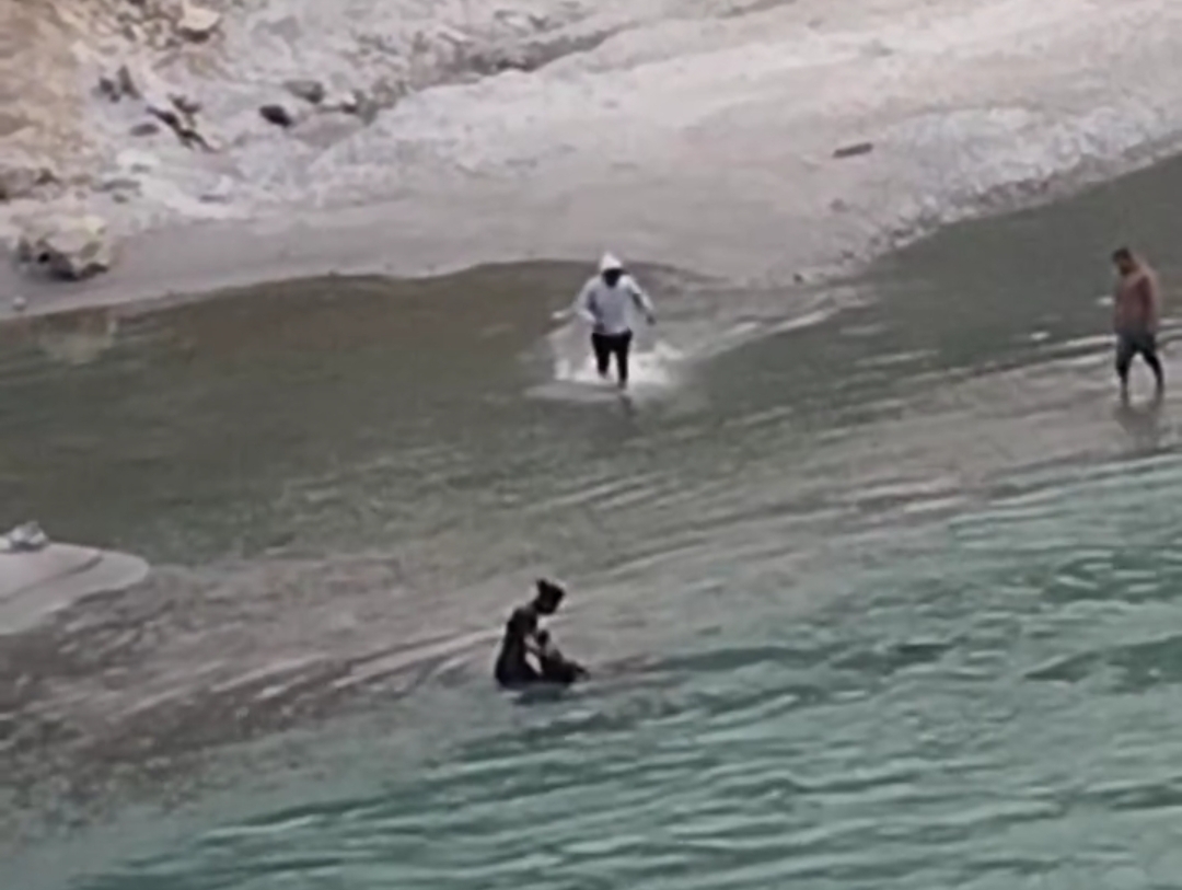 दोलखामा बाँदर धपाउँदा लडेर एकजनाको मृत्यु, नदीमा हाम्फालेकी महिलाको उद्धार